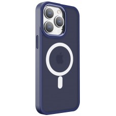 Чехол пластиковый Magsafe для iPhone 14 (синий)